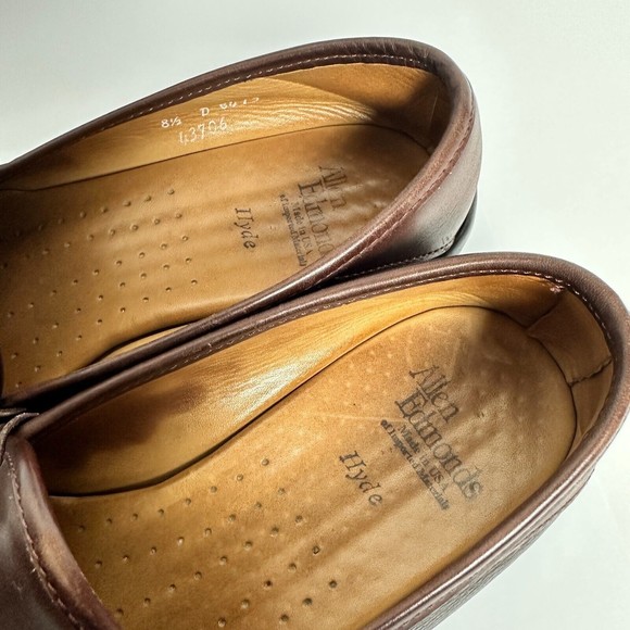 Allen Edmonds Hyde 8.5 D Brown Slip On Penny Loafer Men display picture 1